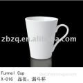 white porcelain dinnerware mug